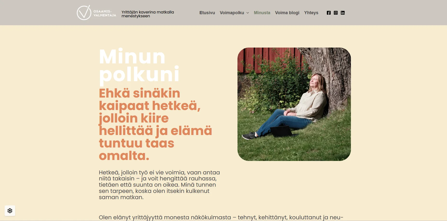 Osaamisvalmentaja wordpress kotisivut